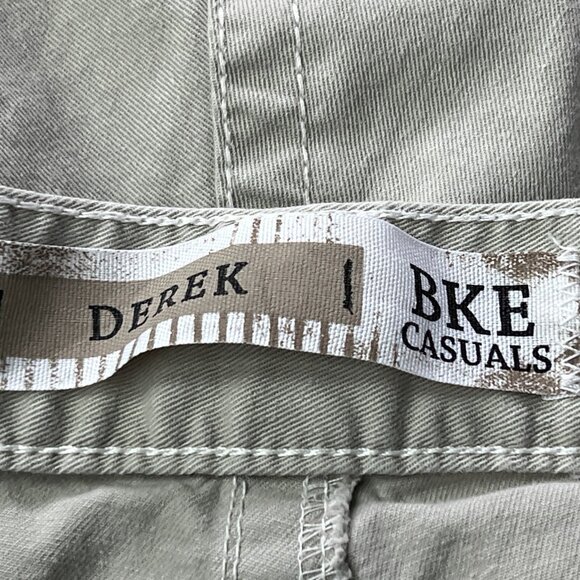 Bke Casuals Derek Pants Jeans Mens 34L Khaki Straight Leg * - Picture 4 of 11